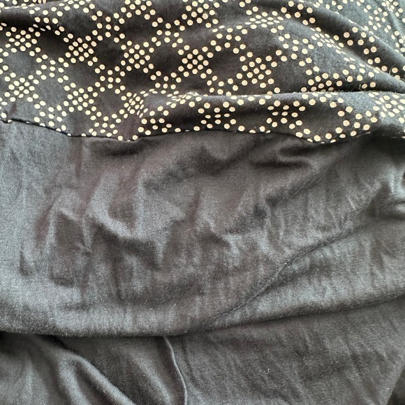 Boden Boatneck Ruched‎ Honeycomb Pattern top size 12 - Picture 7 of 9